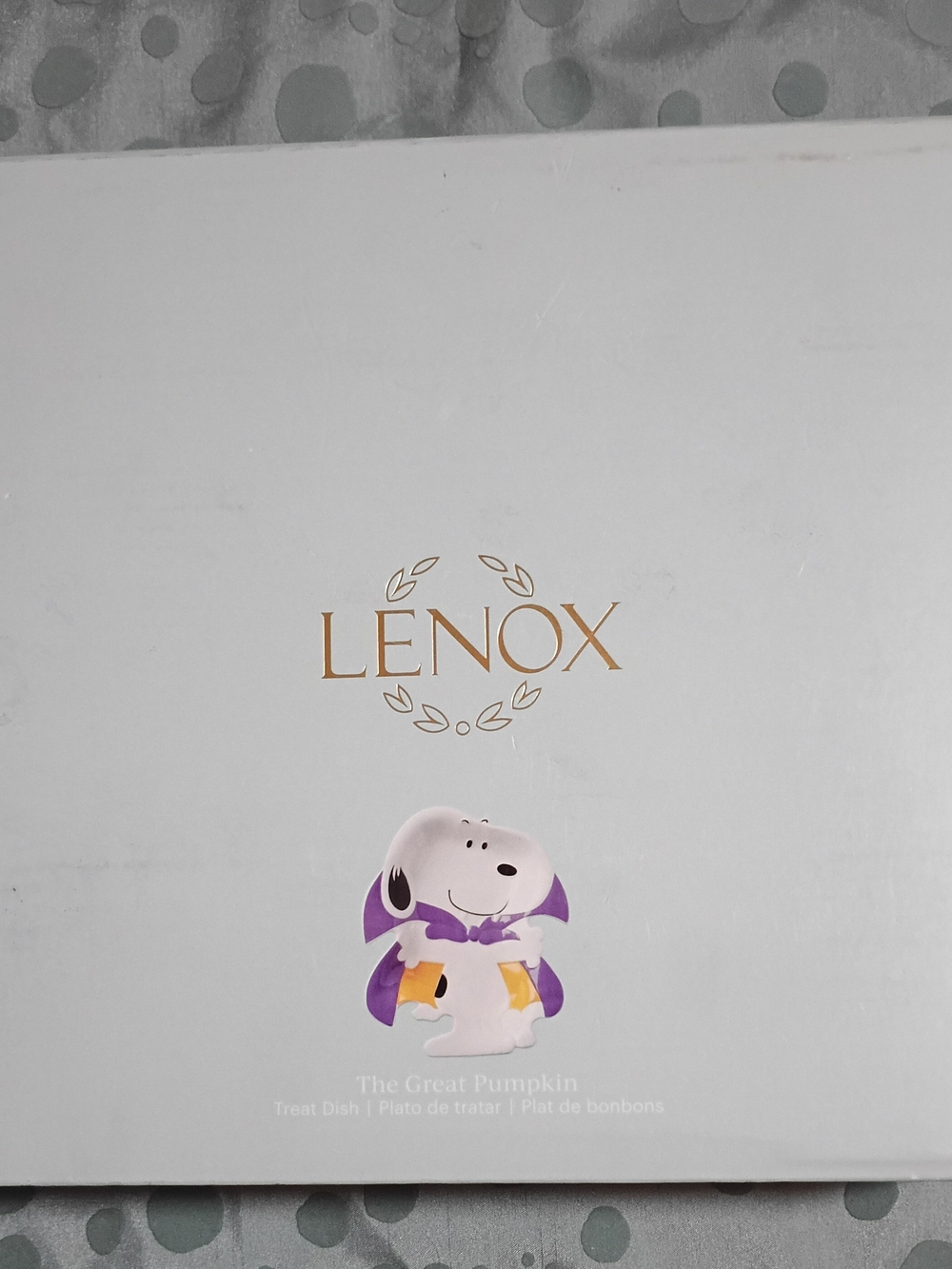 Lenox Snoopy Halloween Themed Candy Dish. NIB